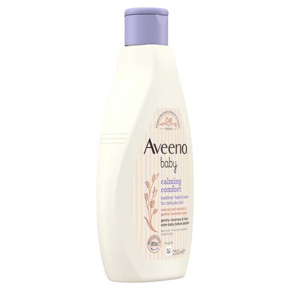 image 1 of Aveeno Baby Calming Comfort Bedtime Bath & Wash 250ml