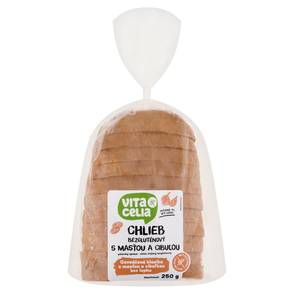 Vitacelia Gluten-Free Bread with Fat and Onion 250 g