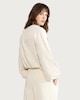 image 3 of F&F Embroidered Bomber Jacket in Cream