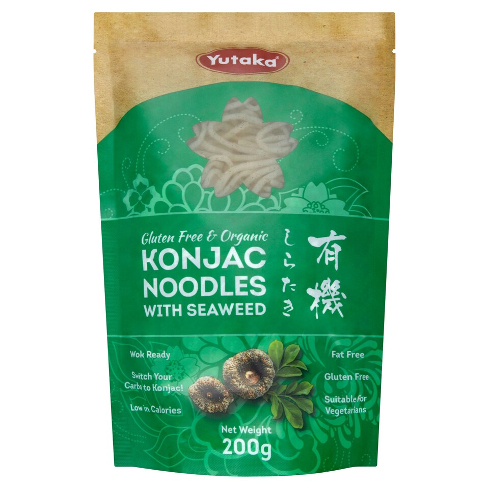 Yutaka Konjc Organic Gluten Free Noodles Seaweed 200G