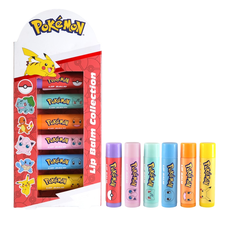 image 1 of Pokemon lip balm collection 6 x 3.5g