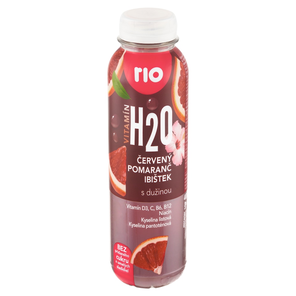 Rio Vitamín H2O červený pomaranč ibištek s dužinou 400 ml