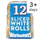image 1 of Warburtons Soft White Sandwich Rolls 12 Pack