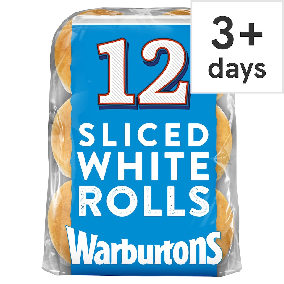 image 1 of Warburtons Soft White Sandwich Rolls 12 Pack