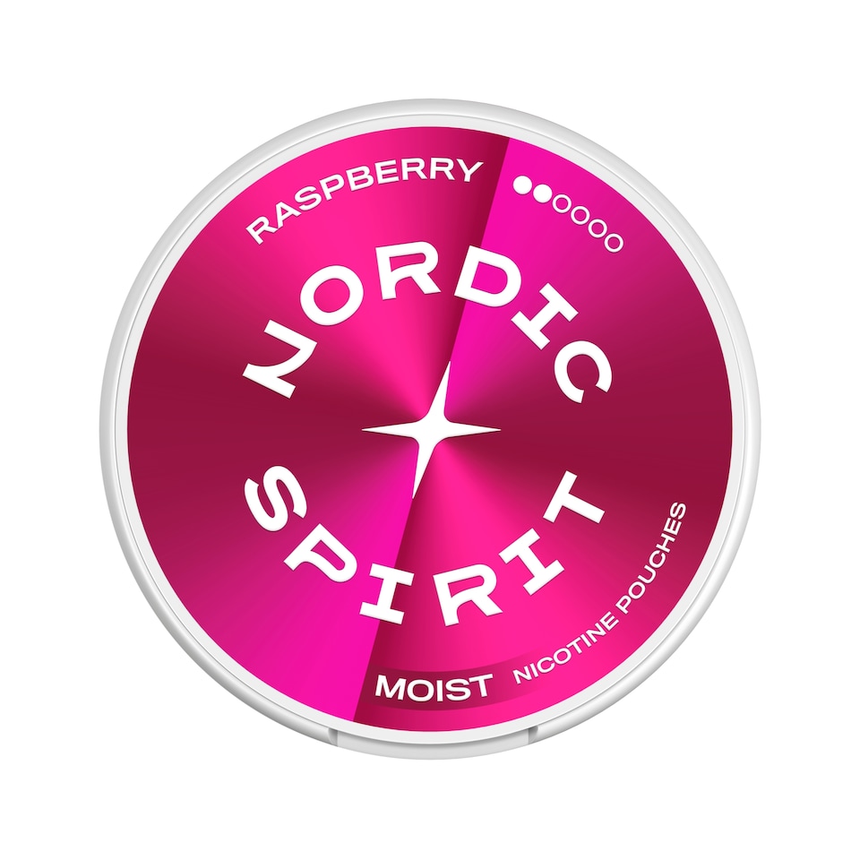 image 1 of Nordic Spirit Raspberry Regular - Tobacco Free Nicotine Pouches 20 Pack 6mg 14g