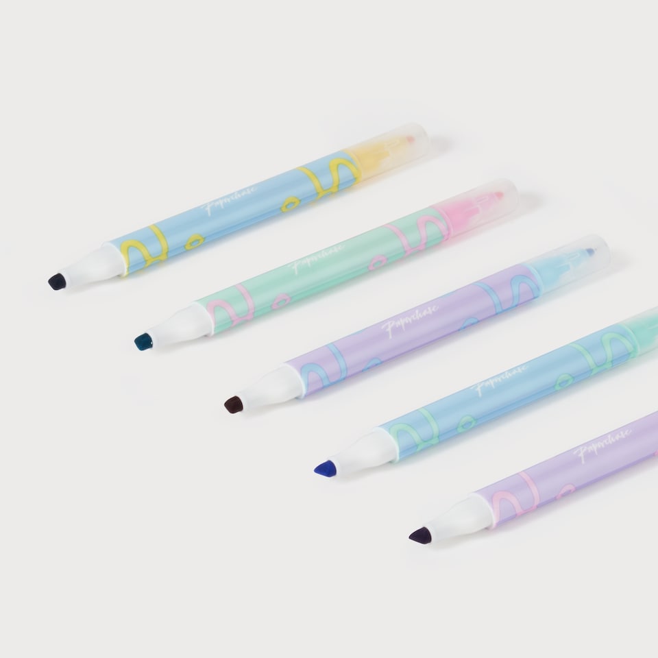 image 1 of Paperchase Ombre 5 Pack Colouring Changing Pens