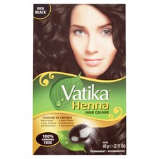 VATIKA HENNA HAIR COL RICH BLK 60G