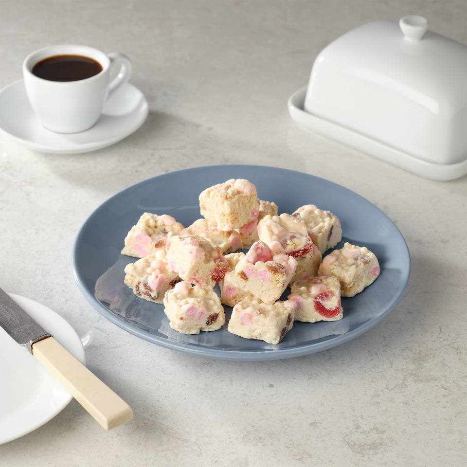 image 1 of Tesco White Chocolate Rocky Road Bites 195G