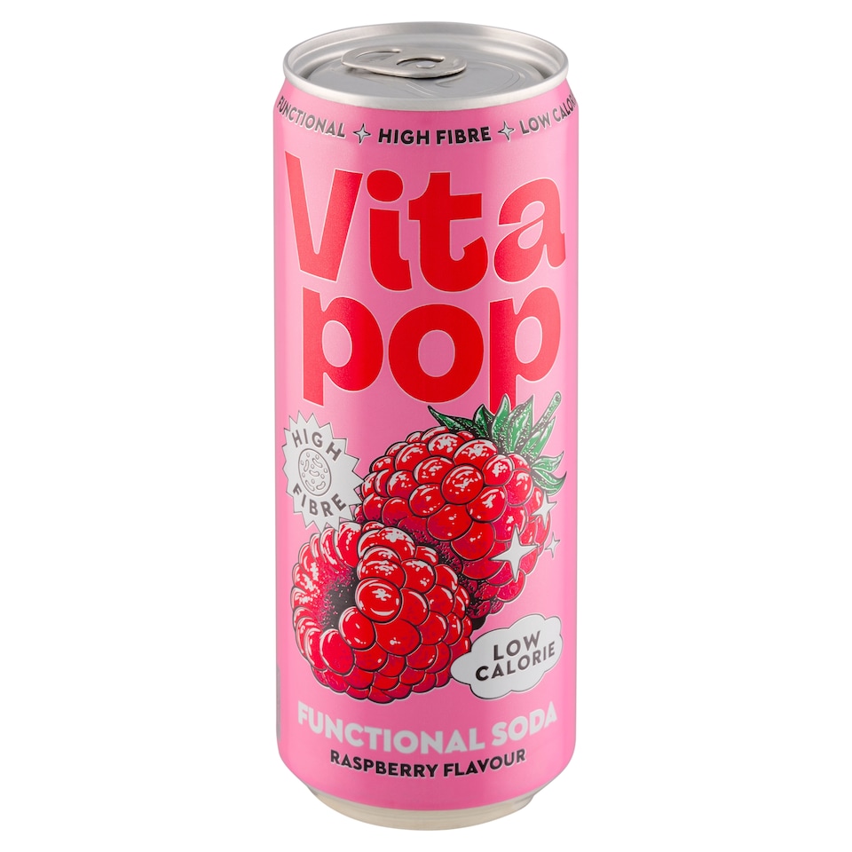 Obrázek 1 pro produkt Vitapop Sycený nealkoholický nápoj s malinovou příchutí 330ml