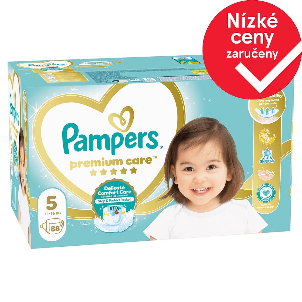 image 1 of Pampers Premium Care Velikost 5, 88 Dětské Plenky, 11kg-16kg