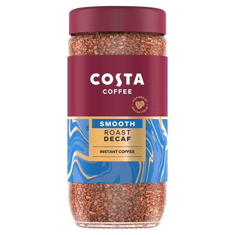 image 1 of Costa smooth decaf blend instant coffee 190g