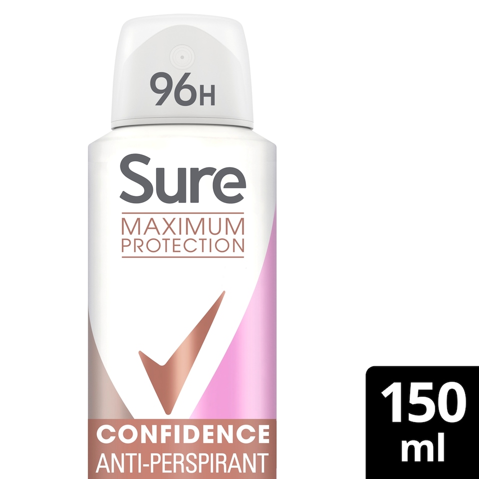 image 1 of Sure Maximum Protection Confidence Antiperspirant Deodorant 150ml