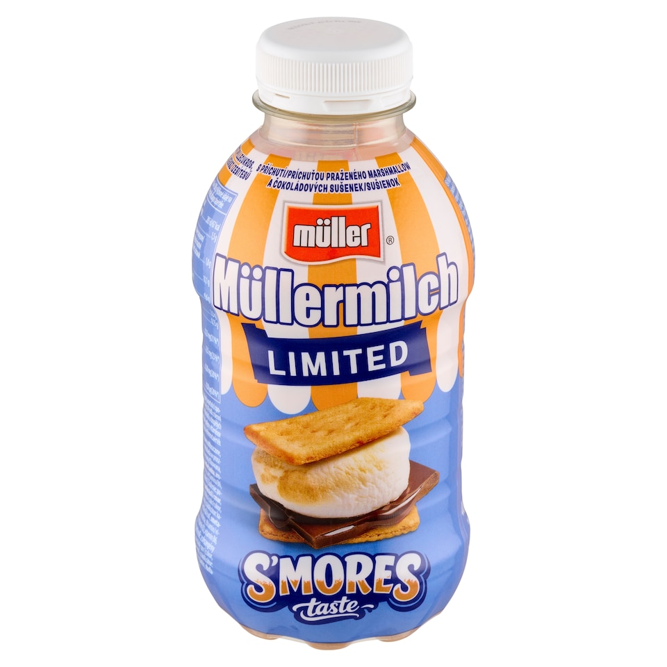 Obrázek 1 pro produkt Müller Müllermilch Mléčný nápoj s příchutí praženého marshmallow a čokoládových sušenek 400g