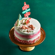 76. Tesco Candy Cane Celebration Cake (Serves 16)