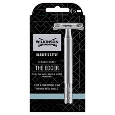 Wilkinson Sword The Edger Clsc Razor Handle And 5 Blades