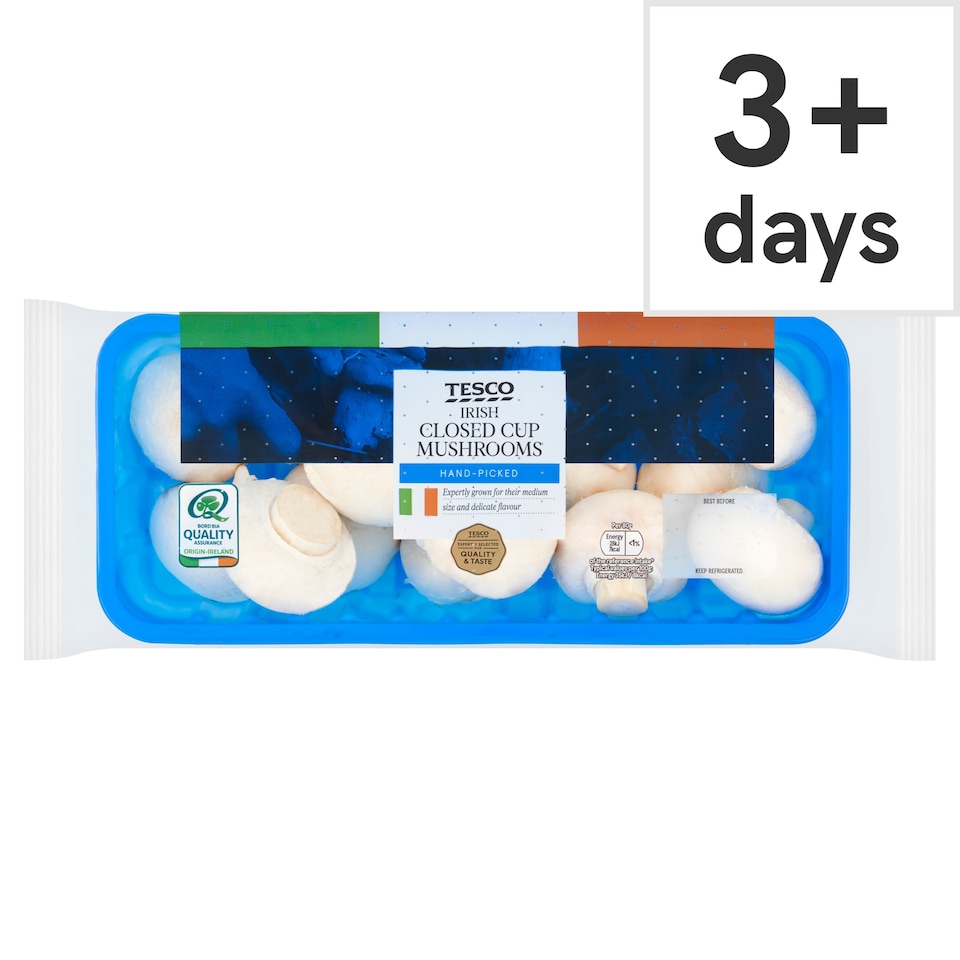 image 1 of Tesco Irish Closed Cup Mushrooms 400G
