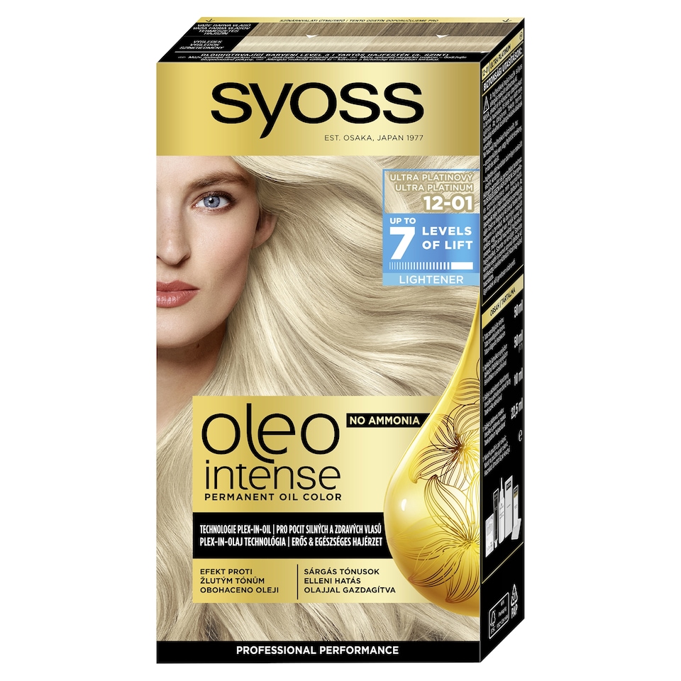 Obrázek 1 pro produkt Syoss Oleo Intense barva na vlasy Ultra platinový 12-01