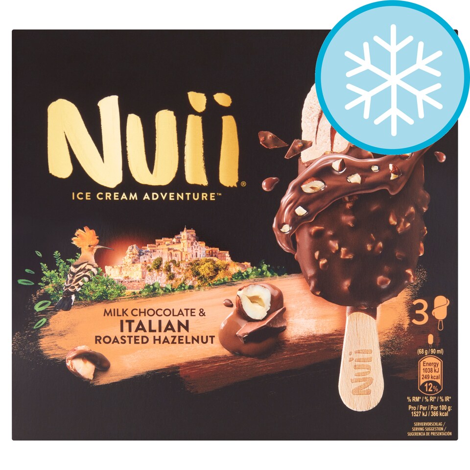 Nuii Milk Chocolate & Italian Roasted Hazelnut 3 Pack 270Ml