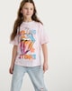 image 1 of The Rolling Stones Tie-Dye T-Shirt in Pink