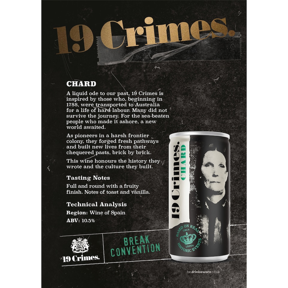 image 1 of 19 Crimes Chardonnay 187ml