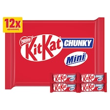 KitKat Chunky Mini Milk Chocolate Bars 12 Pack Multipack 194g
