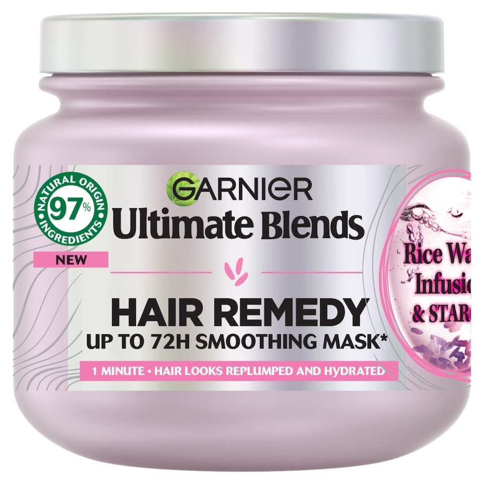 image 1 of Garnier Ultimate Blends Rice Water Hair Remedy Mask 340ml