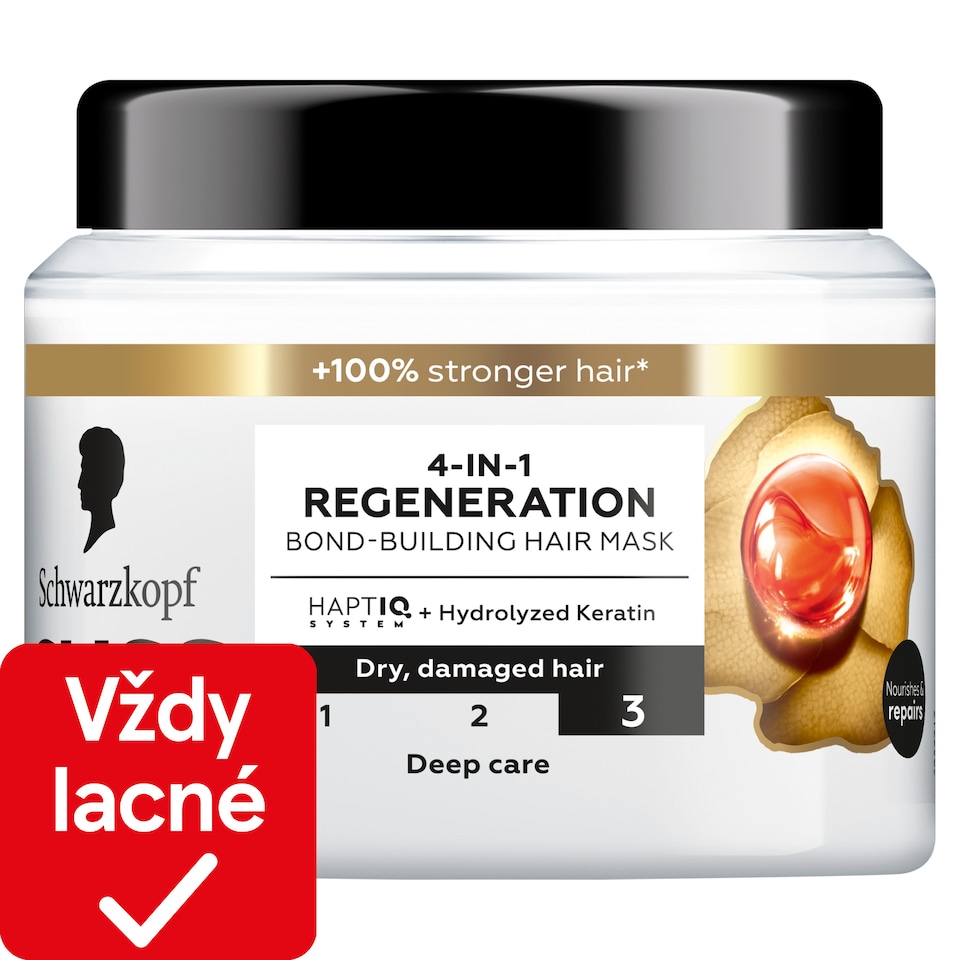 Schwarzkopf Gliss regeneračná maska 4v1 Total Repair pre suché a poškodené vlasy 400 ml