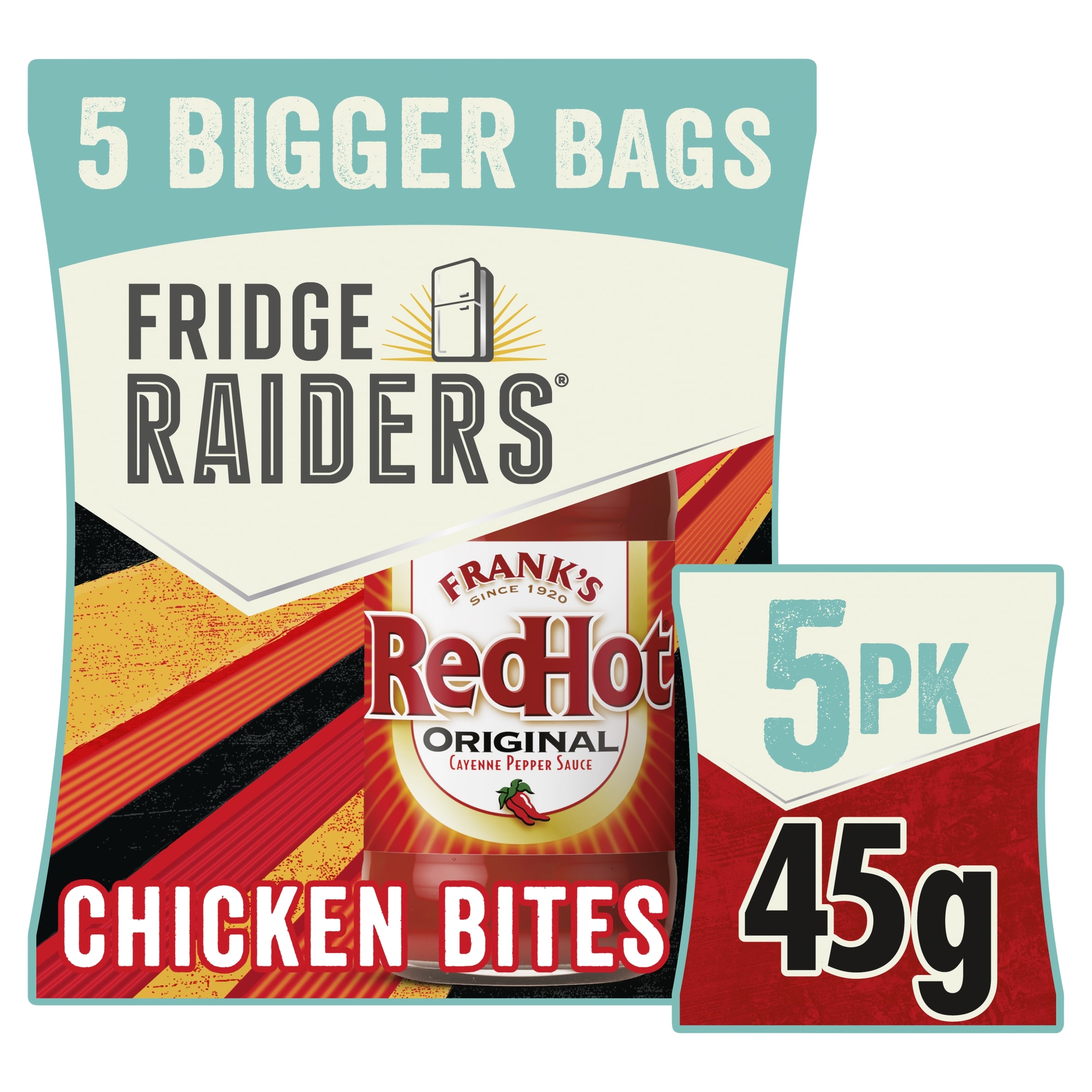 Fridge Raiders & Frank's Redhot Original 5x45g
