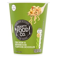 Hearty Food Co Chicken & Mushroom Flavoured Noodles 70G