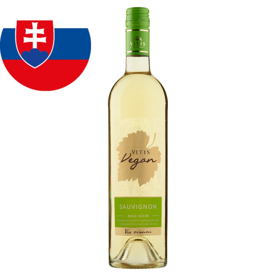 image 1 of Vitis Vegan Sauvignon White Dry Slovak Quality Varietal Wine 0.75 L