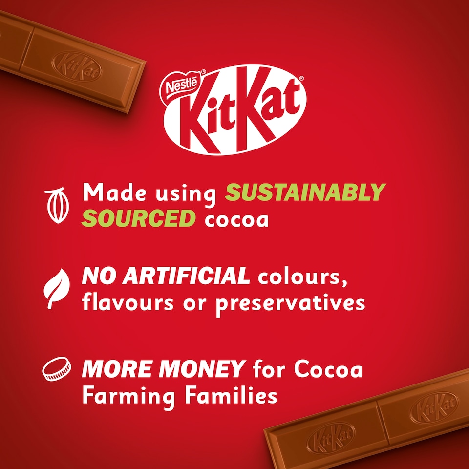 image 1 of Kit Kat Chunky Duo Hazelnut Chocolate Bar 68g