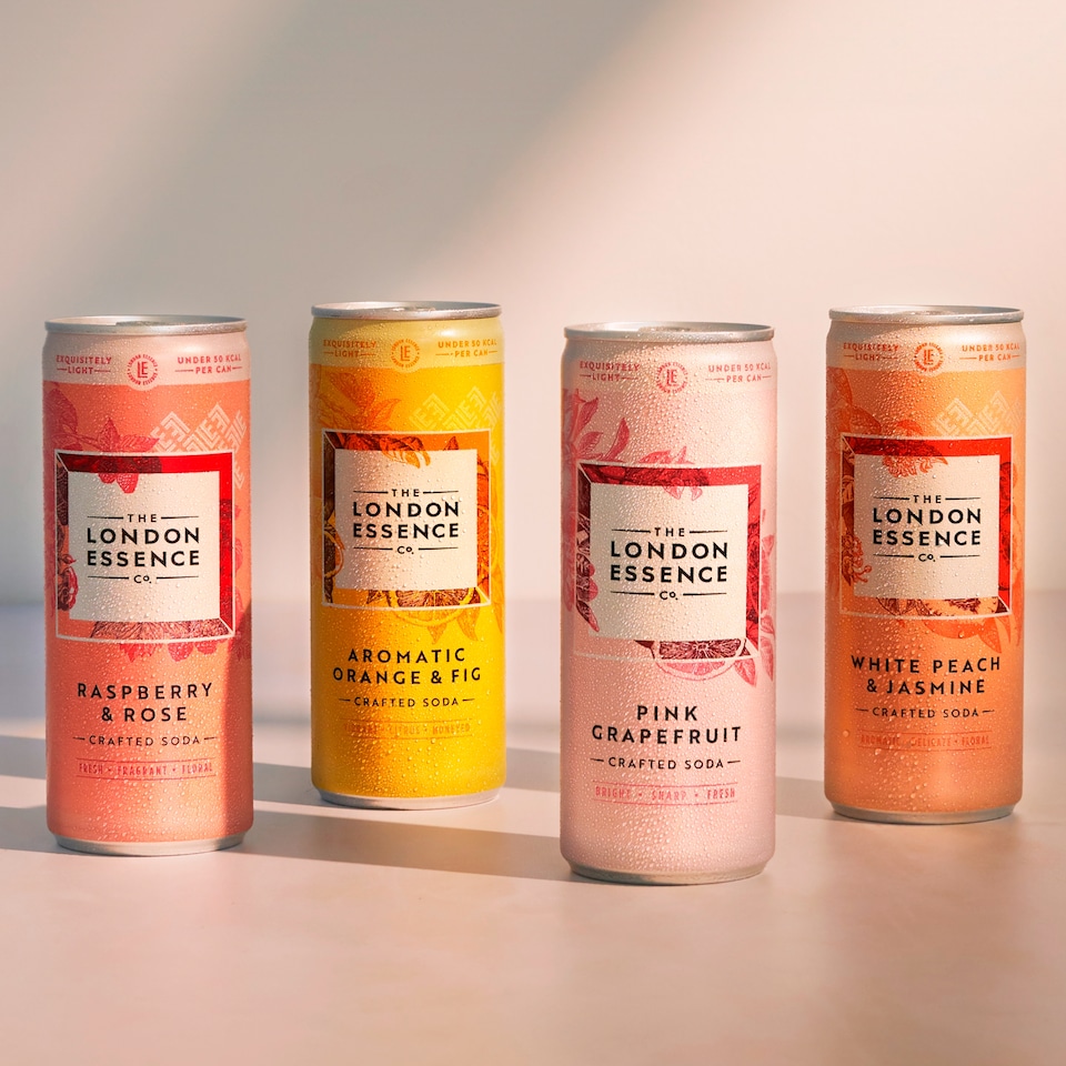 image 1 of The London Essence Co. Crafted Soda - White Peach & Jasmine 250ml