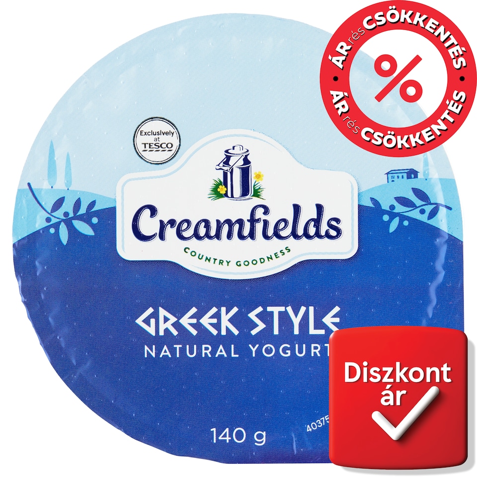 Creamfields Greek Style zsírszegény natúr joghurt 140 g