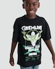 image 2 of Gremlins Obey the Rules Print Pure Cotton T-Shirt in Grey