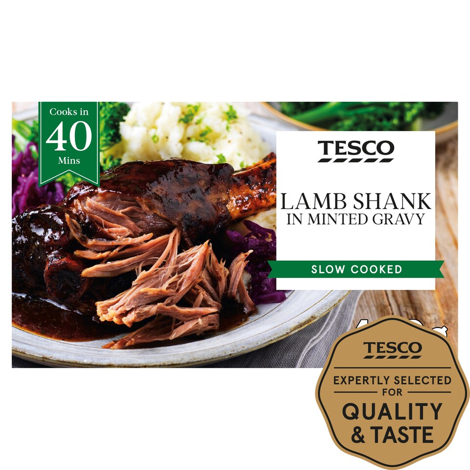 Tesco Lamb Shank In Mint Gravy 450G
