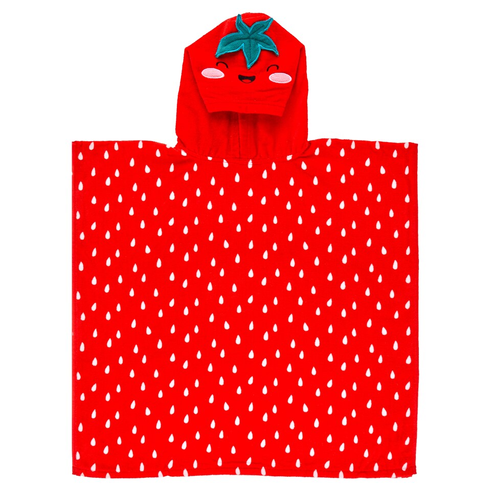 image 1 of F&F Home Strawberry Poncho