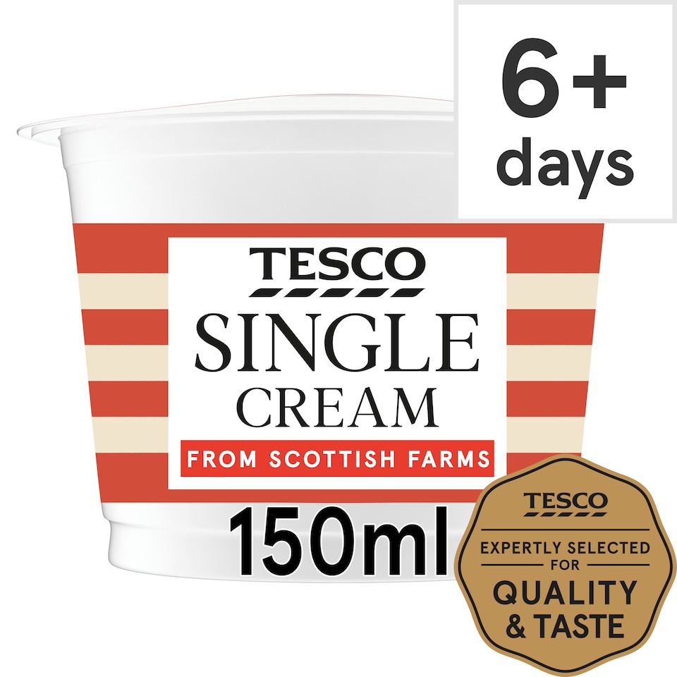 Tesco British Single Cream 150Ml