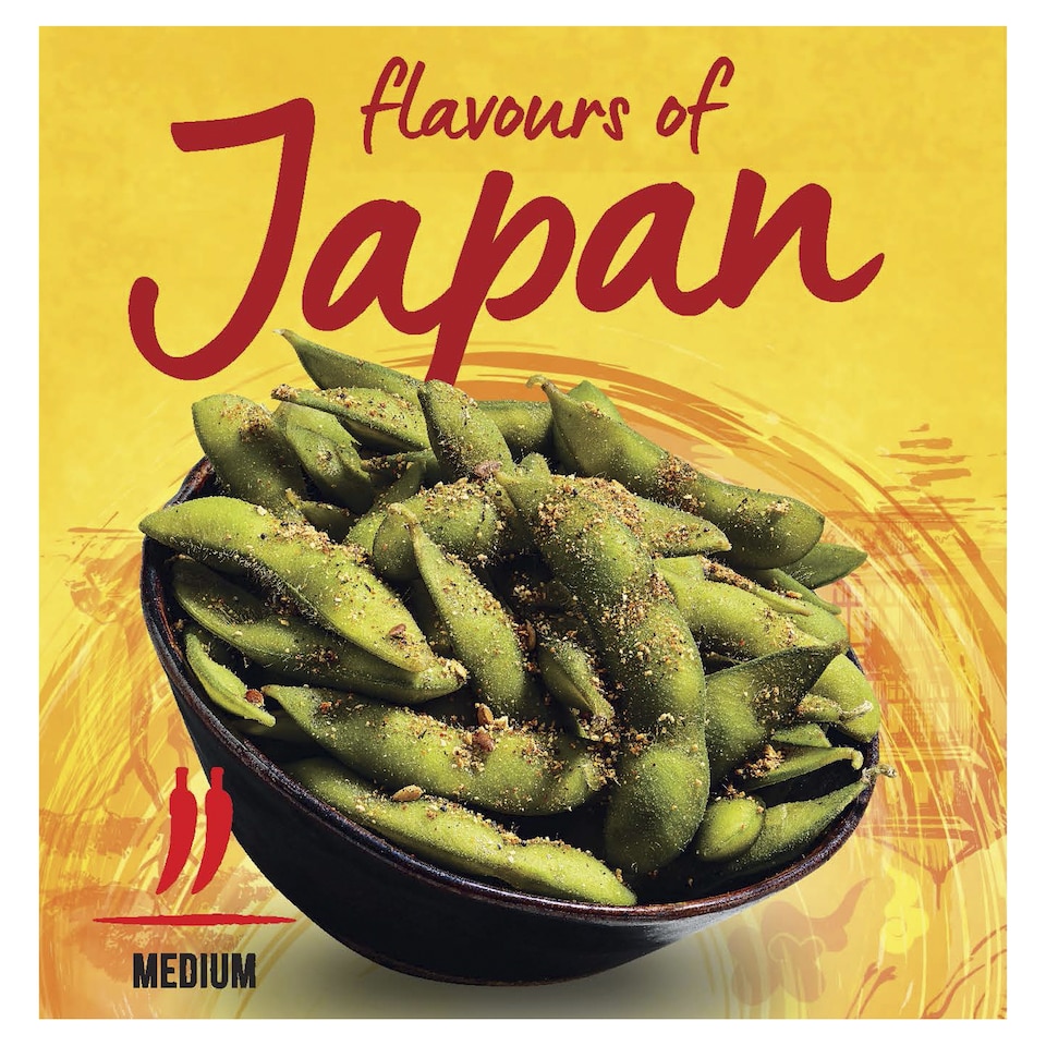image 1 of Tesco TASTE DiSCOVERiES Flavours of Japan Edamame Pods with Togarashi Furikake 180g