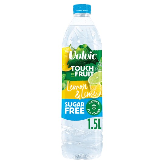 Volvic Touch Of Fruit Lemon & Lime Sugar Free 1.5Ltr Tesco Groceries