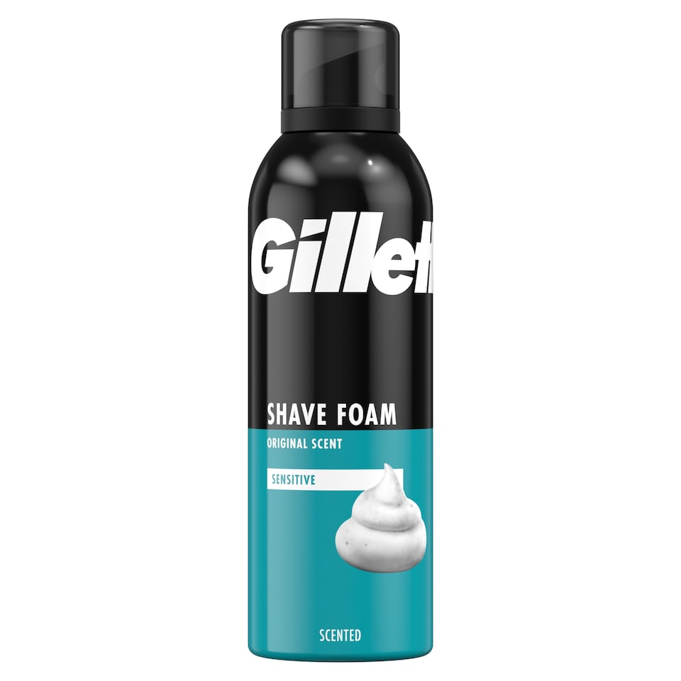 obrázok 1 z Gillette Classic Sensitive Pena Na Holenie, Na Citlivú Pokožku, 200ml