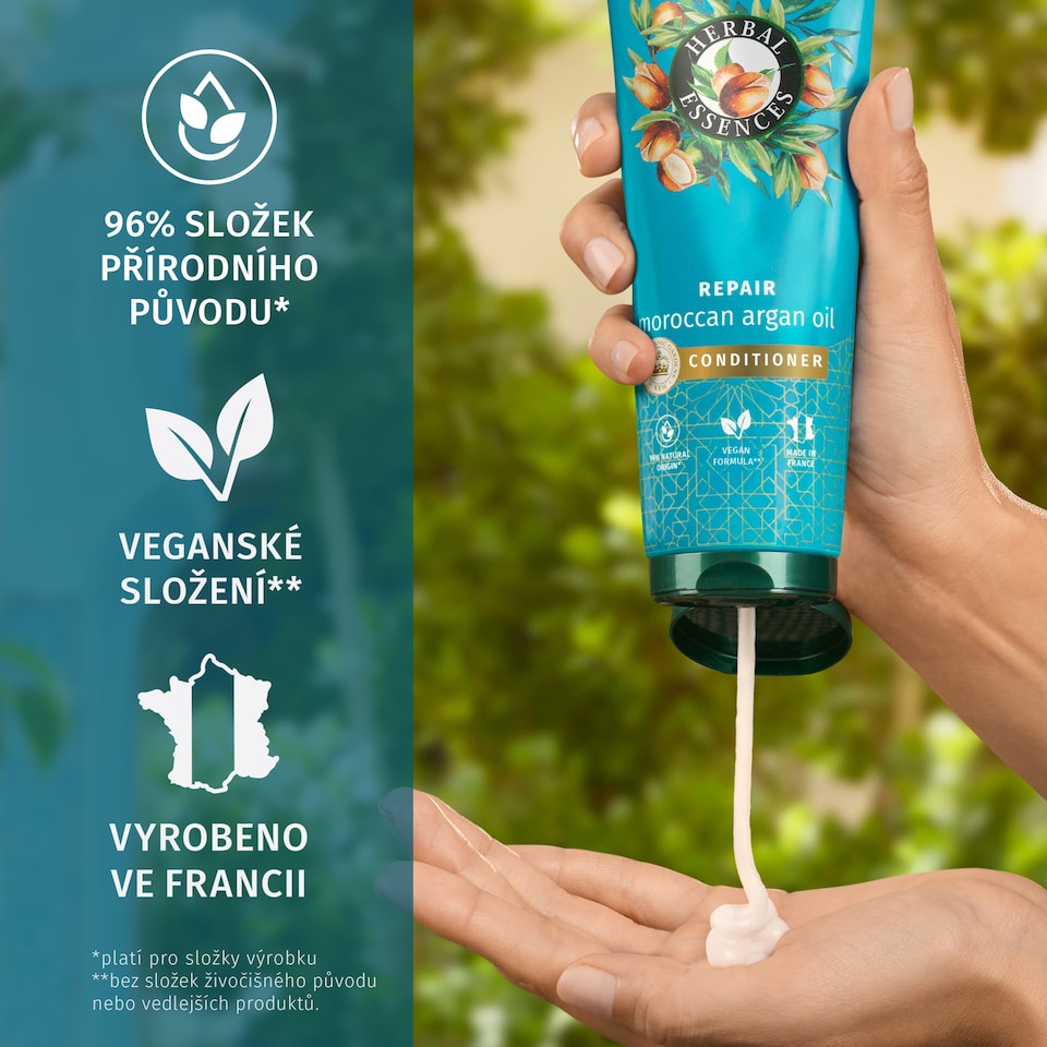 Obrázek 1 pro produkt Herbal Essences Regenerační Kondicionér S Marockým Arganovým Olejem, 250 ml