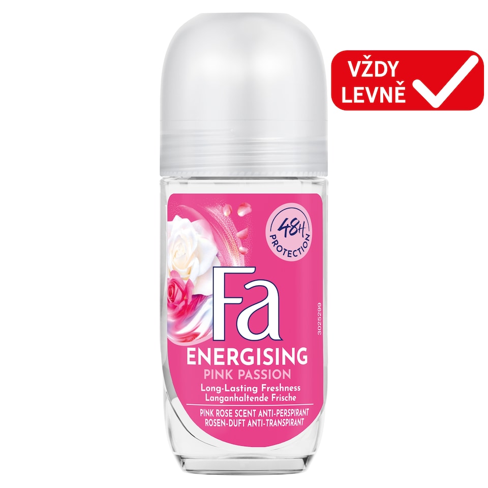 Fa Energising Pink Passion Antiperspirant Roll-On 50ml