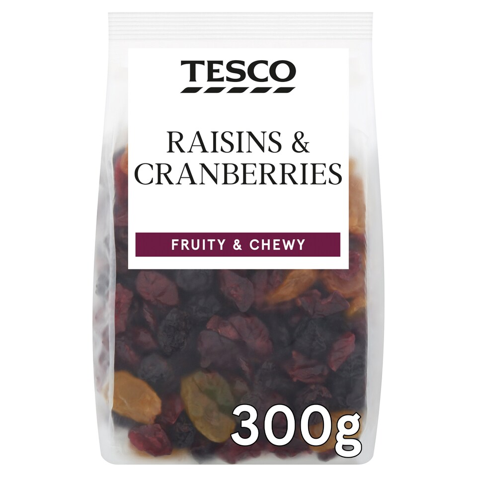 Tesco Raisins & Cranberry Mix 300G