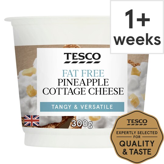 Tesco Pineapple 0 Fat Cottage Cheese 300G Tesco Groceries