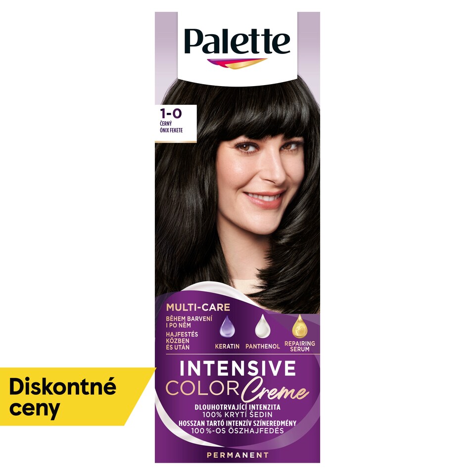 image 1 of Schwarzkopf Palette Intensive Color Creme Hair Color Black 1-0