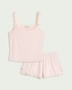 image 4 of F&F Pointelle Lace Trim Pyjama Set in Pink
