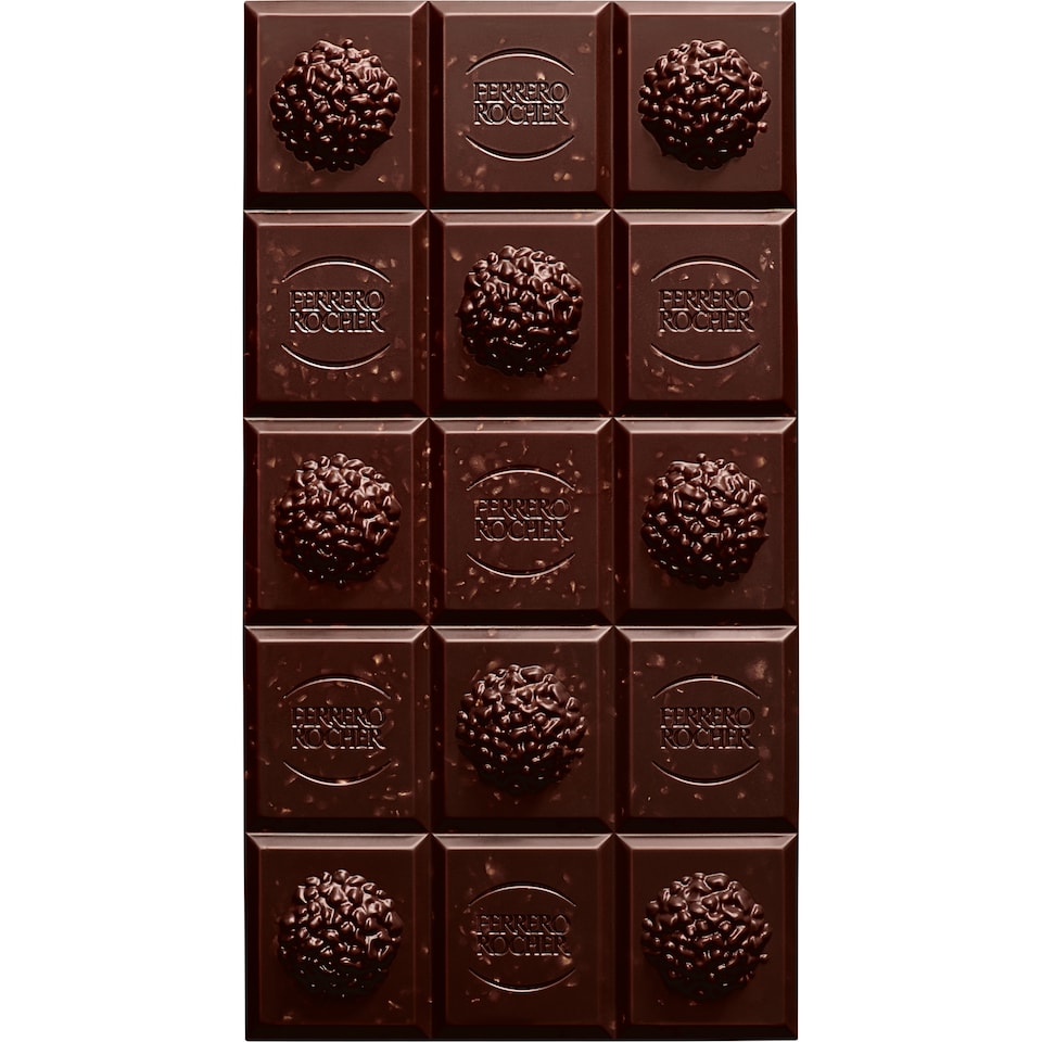 image 1 of Ferrero Rocher Hazelnut & Dark 70% Choclate Bar 90g