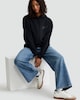 image 2 of OH ME OH MY Cotton Rich Lucky Culture Slogan Hoodie in Black