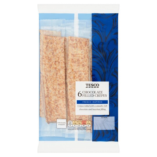 Tesco 6 Chocolate Filled Crepes Tesco Groceries