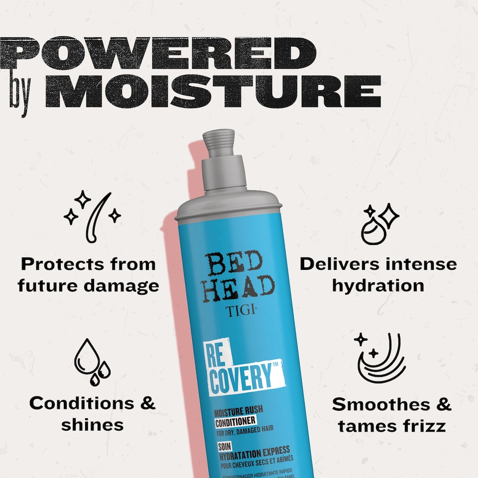 image 1 of Bed Head Tigi Recovery Moisture Rush Conditioner 400Ml